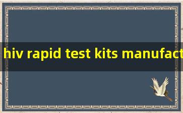 hiv rapid test kits manufacturer
